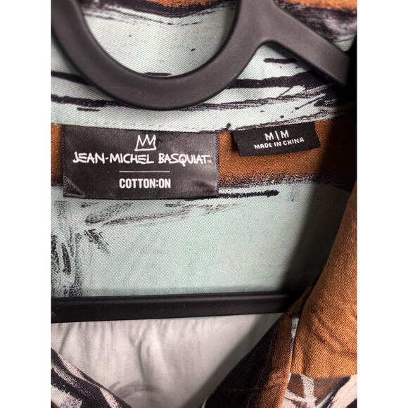 Jean Michel Basquiat x Cotton On Mens Abstract -bold Print- African Shirt Sz M - Picture 5 of 7